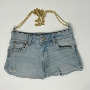 Zara | Handmade Denim Shorts Crossbody Purse